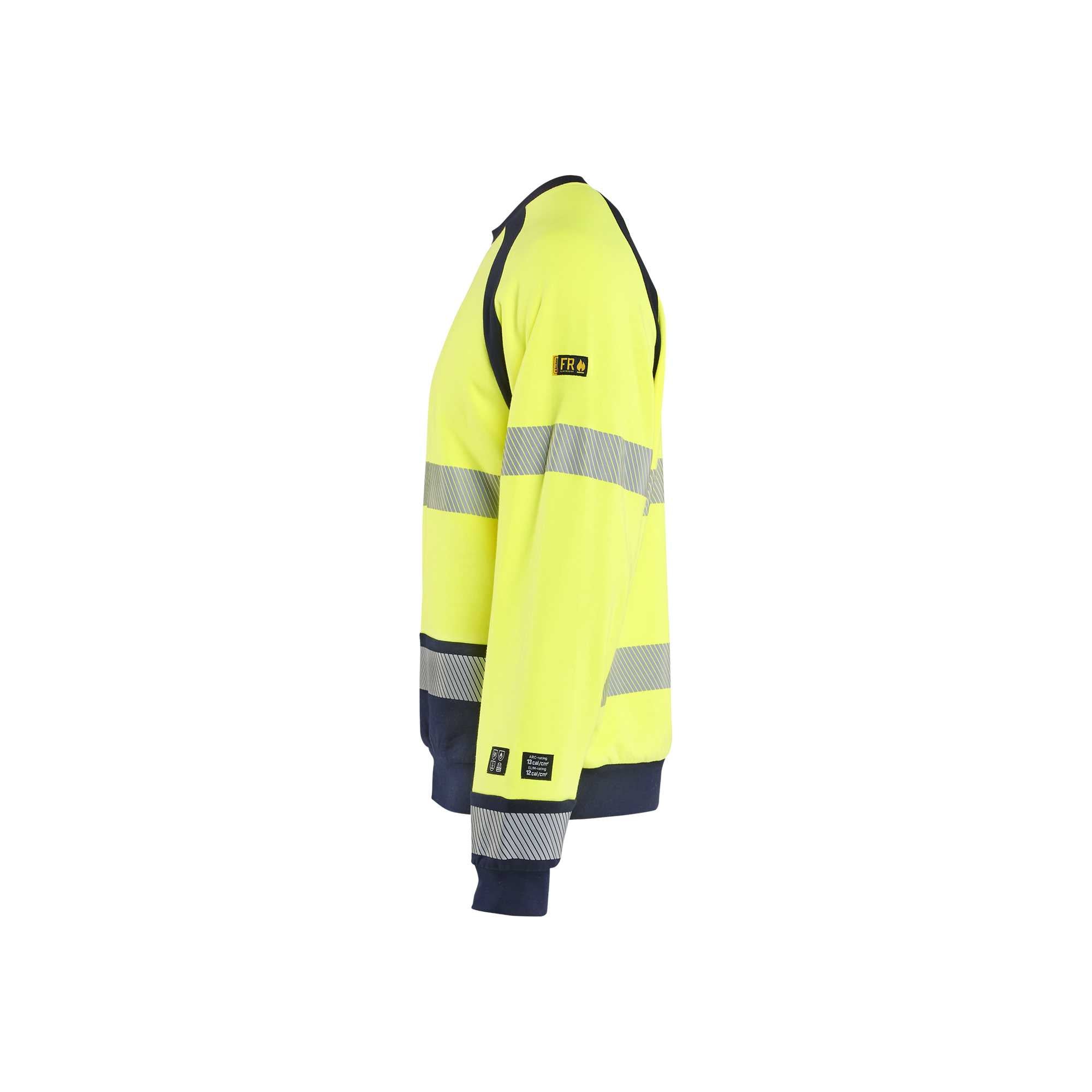 BLAKLADER 30881762 Sweatshirt Multinorm Hi Vis Reflective Work Sweatshirt MEN - Flame Retardant